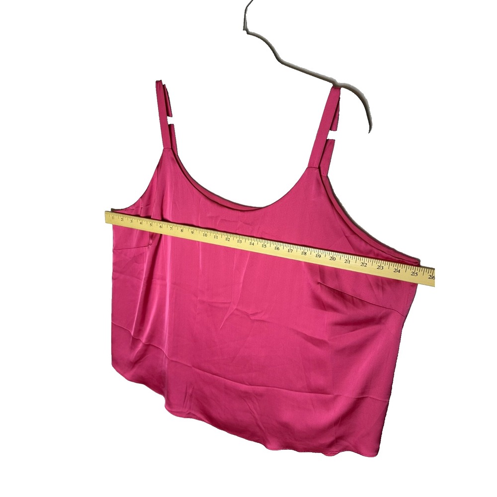 Bar III Pink Camisole Tank Womens Size 2X Spaghetti Strap Scoop Neck Top